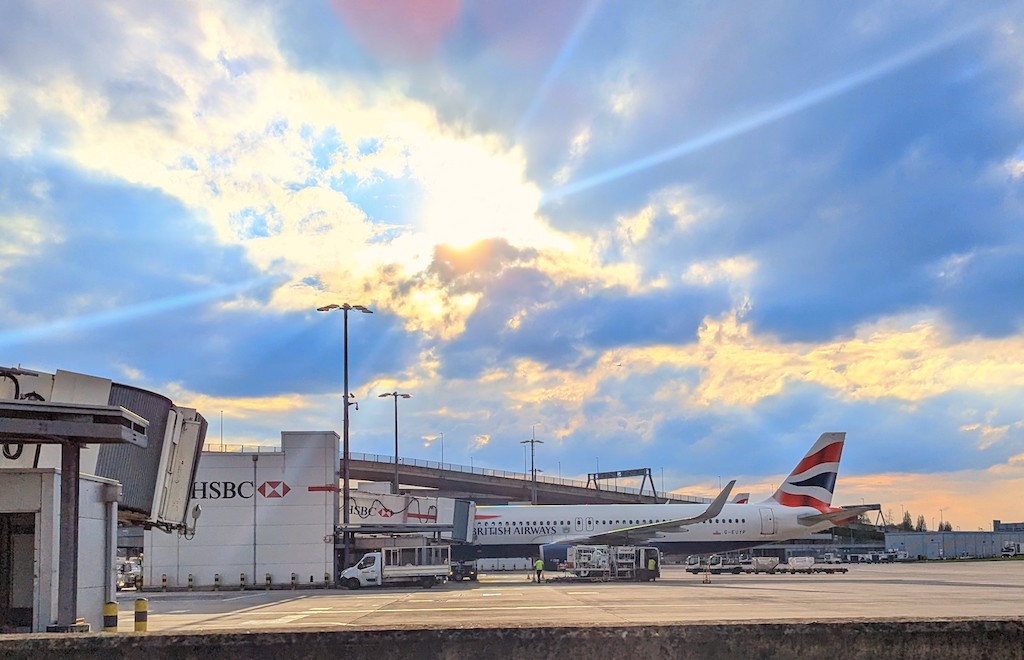 A BA plane in Heathrow