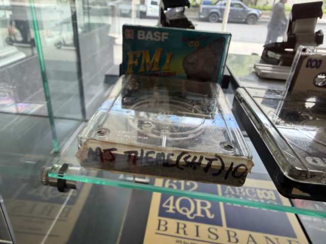 A cart with the ABC 'Majestic Fanfare' on it