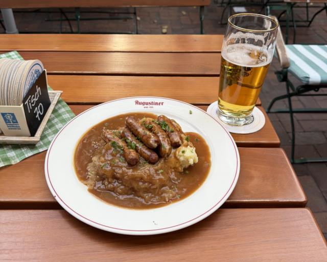 Sausages and beer