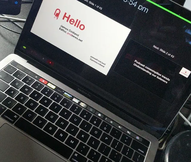 Back in happier times, my MacBook Pro with touchbar