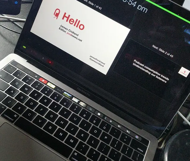 Back in happier times, my MacBook Pro with touchbar