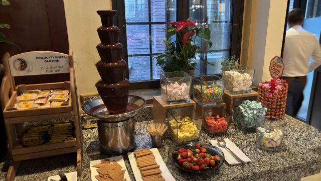 Hilton Stucky hotel’s breakfast bar