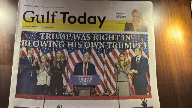 Gulf Today, Nov 7, 2024 - Trump Was Right In Blowing His Own Trumpet