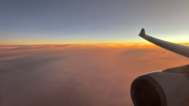 Sunrise from the plane