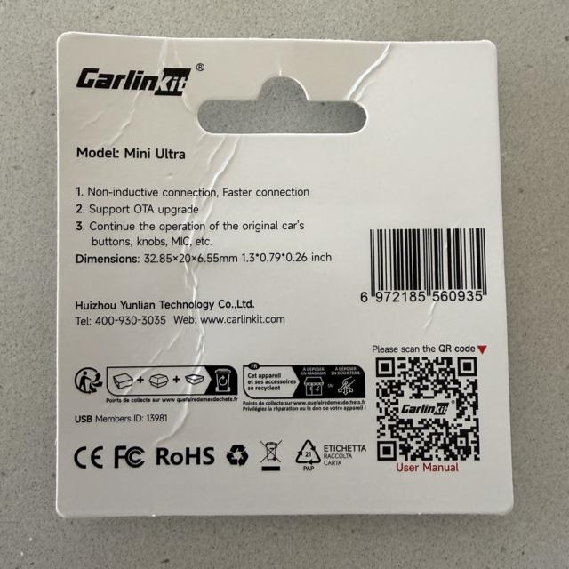 The back of the blister pack
