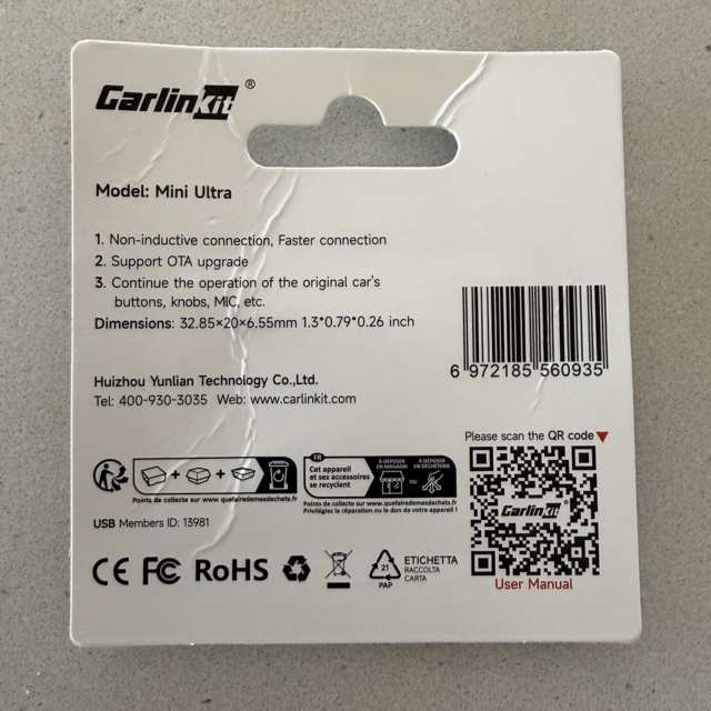 The back of the blister pack