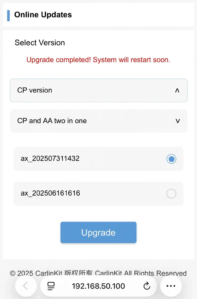 The web-page connection