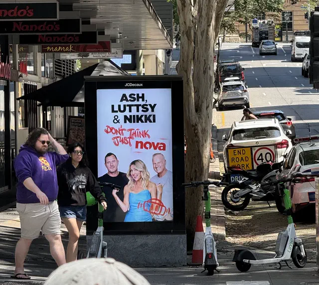 An OOH ad for NOVA in Brisbane today
