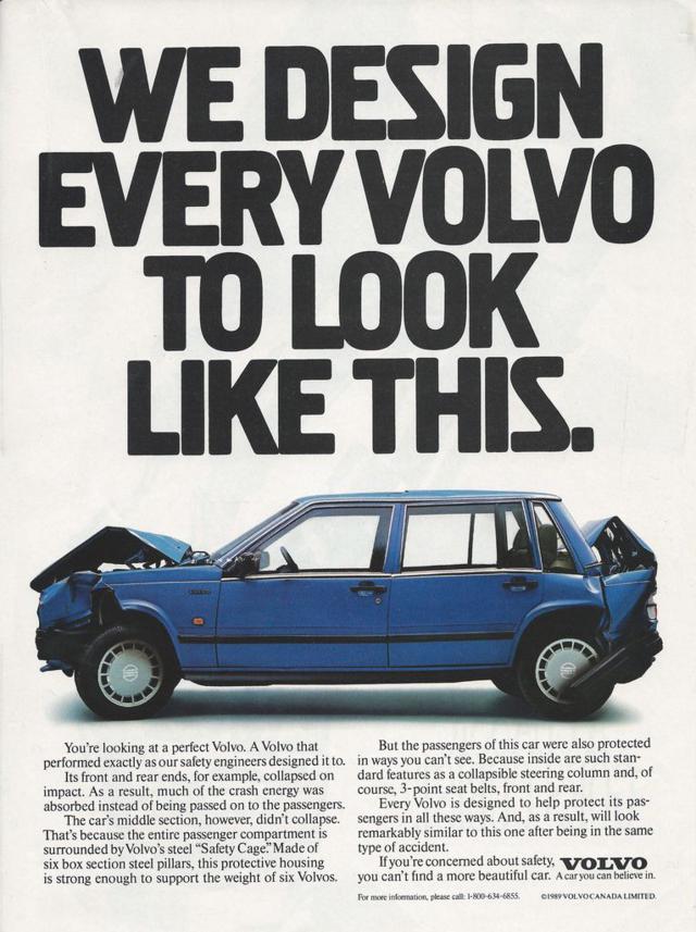 An old Volvo ad from 1989