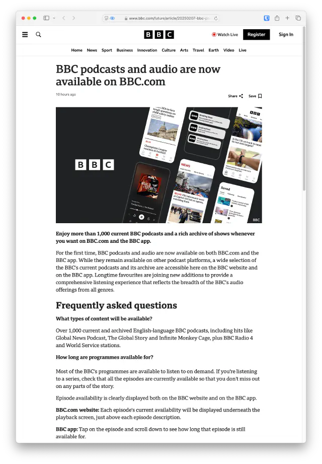 BBC announcement 1