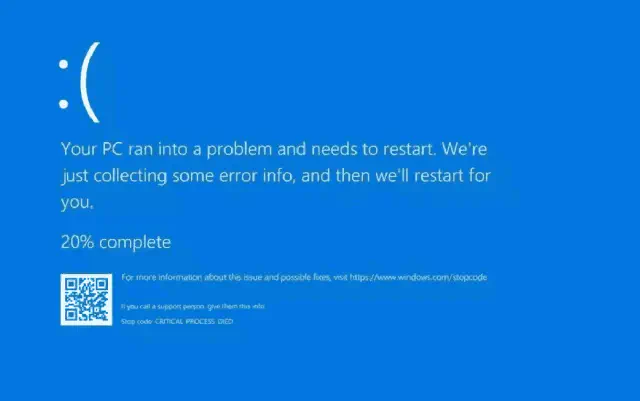 The Blue Screen Of Death