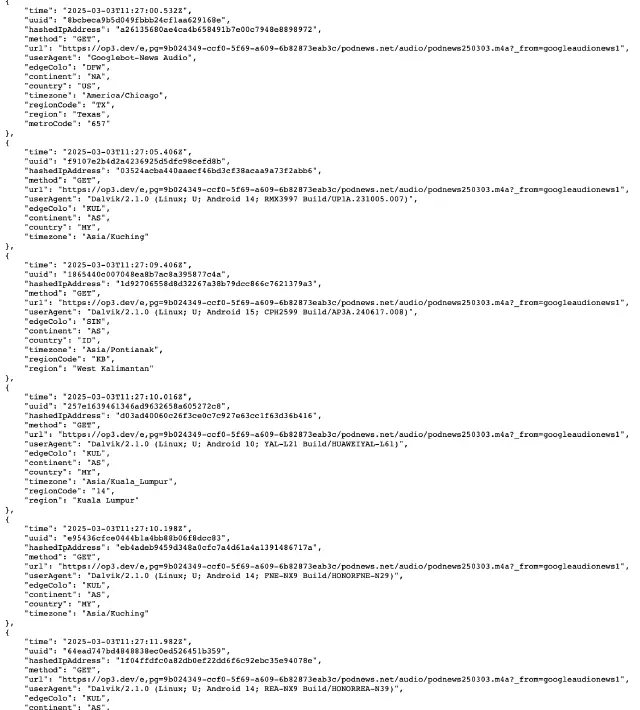 Another slew of logs