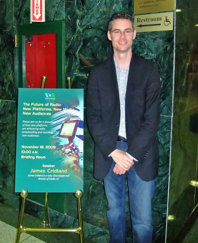 I speak at VOA in 2009. Look at the marble!