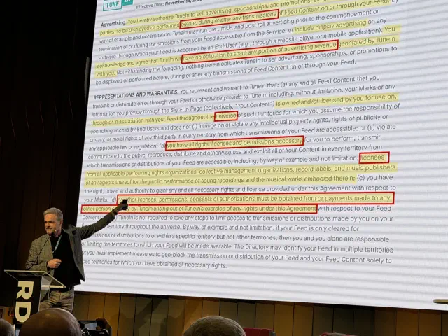 TuneIn terms