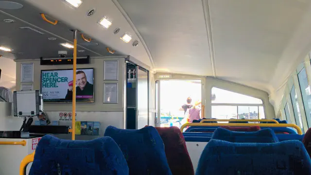 Spencer Howson promotion on a Brisbane ferry, February 2016