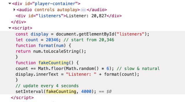 WaveUp Radio&rsquo;s code